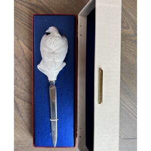 Vintage Boehm's Porcelain American Eagle Letter Opener 1976